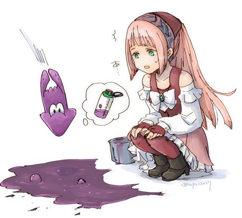 inkling player character and felicia (fire emblem and 3 more) drawn by robaco
