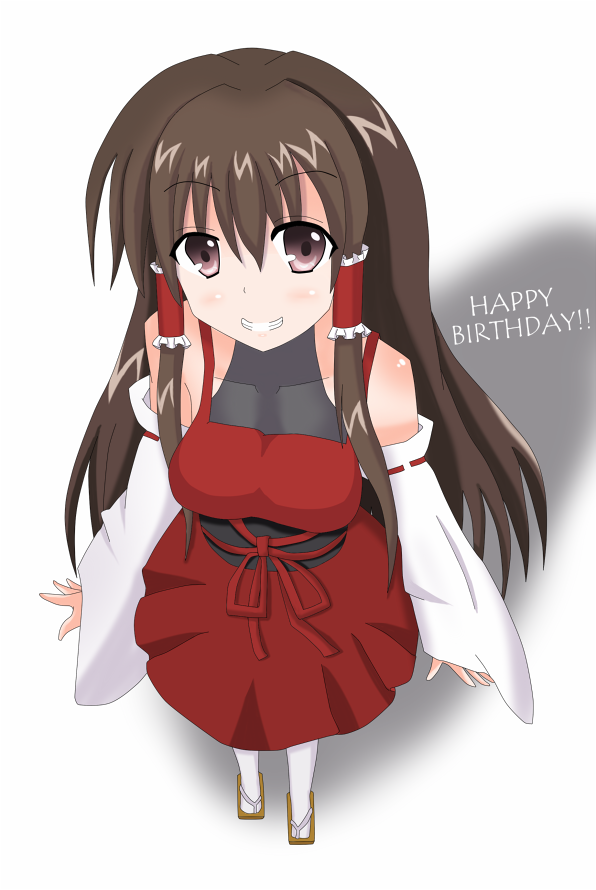 sendai hakurei no miko (original and 2 more) drawn by okkii_(oki_shidoll)