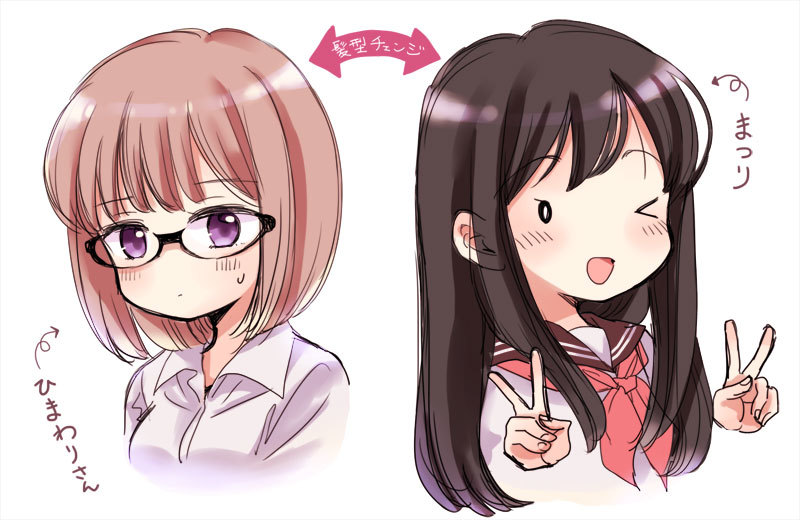 himawari-san and kazamatsuri matsuri (himawari-san) drawn by sugano_manami