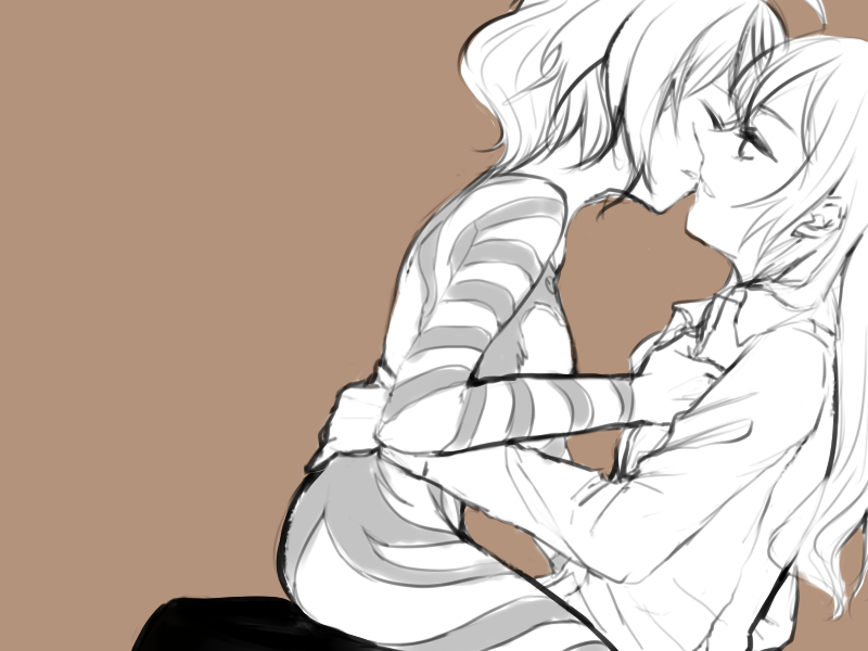 hashiri nio and yuri meichi (akuma no riddle) drawn by daochang