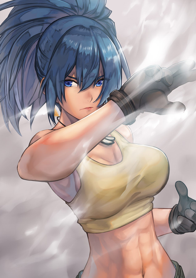 leona heidern (the king of fighters) drawn by hinoru_saikusa