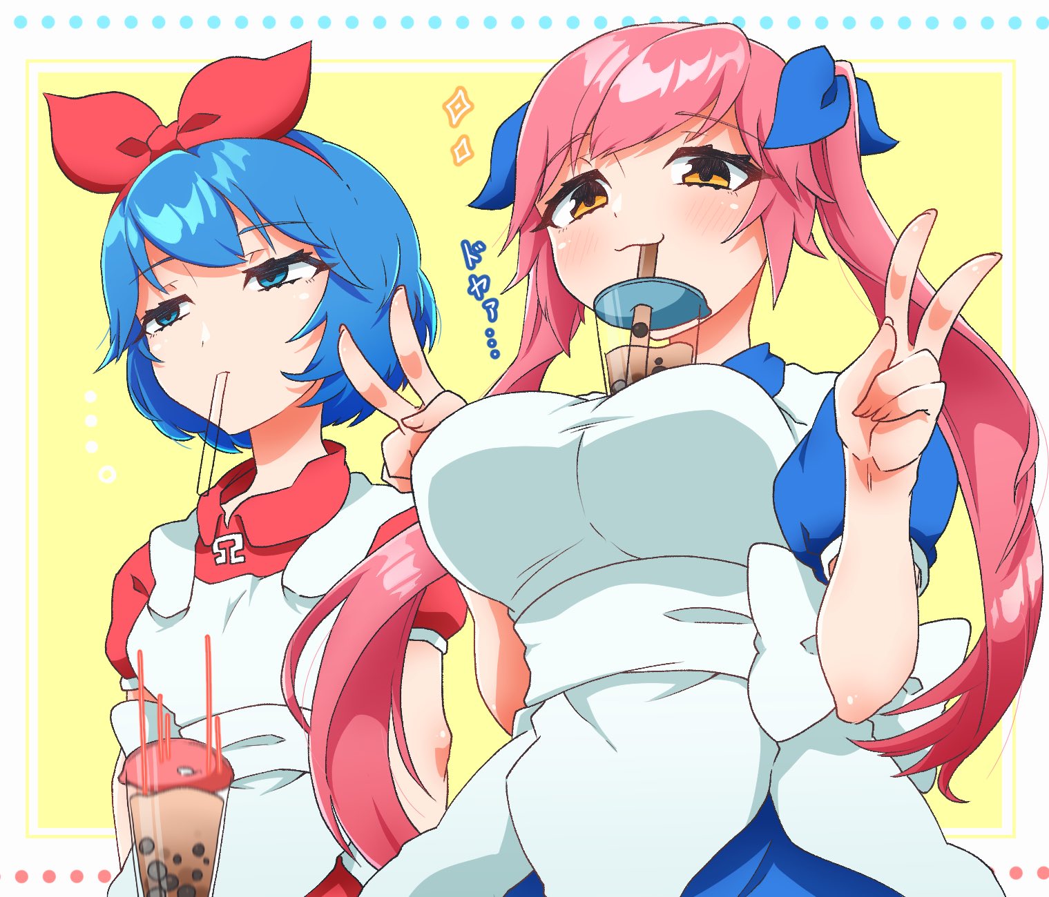 omega rio and omega rei (omega sisters) drawn by sakuramochi_( 