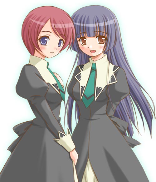 tougi hitomi and kanou mizuho (strawberry panic!) drawn by shiumai