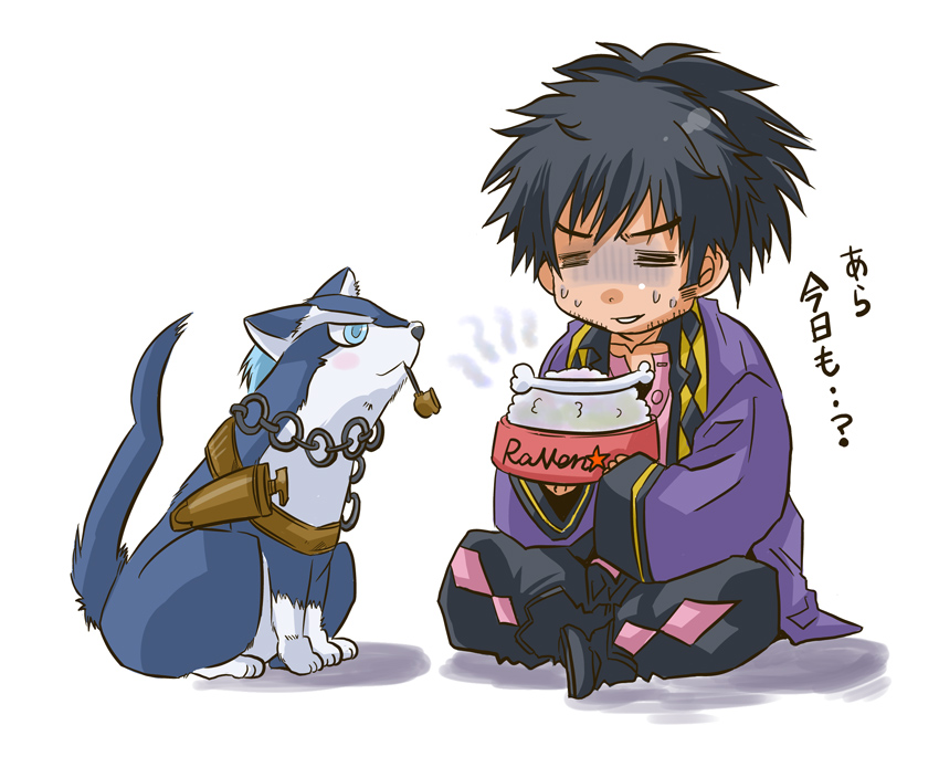 raven and repede (tales of and 1 more) drawn by motoyamada