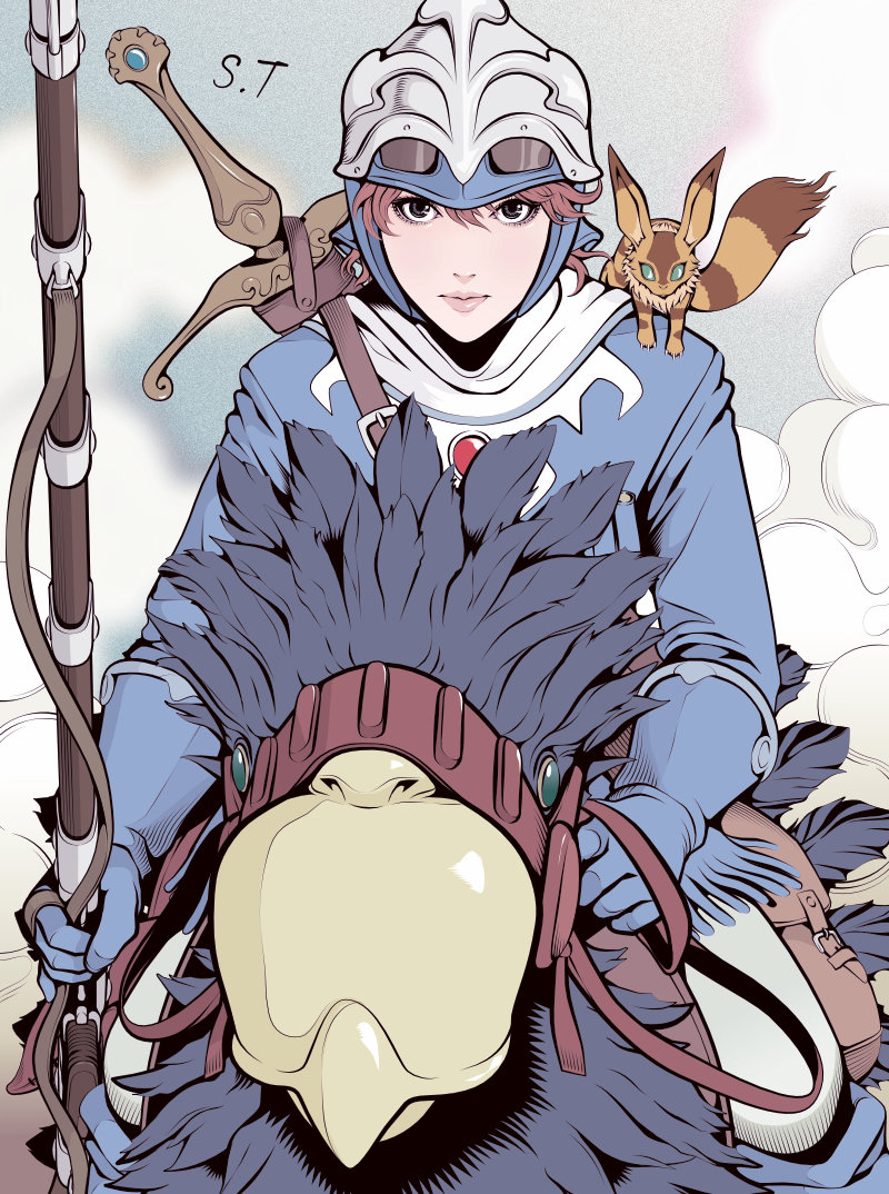 nausicaa and teto (kaze no tani no nausicaa) drawn by takanashi_shin
