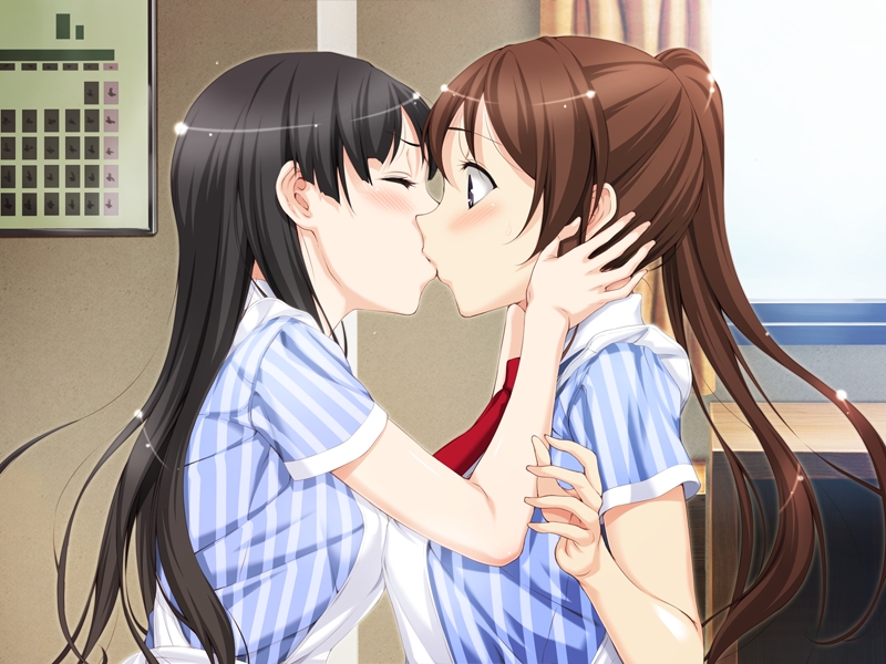 inatori akira and hikawa narumi (sono hanabira ni kuchizuke wo) drawn by aida_takanobu