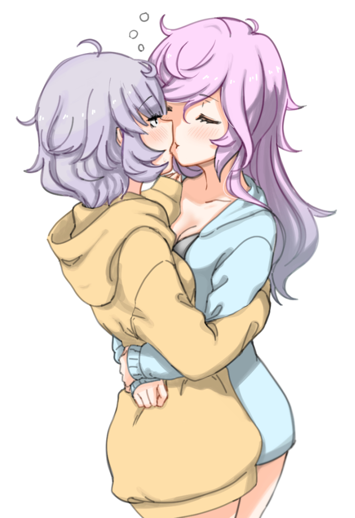 miwa mitsune and kazari jun (mahou shoujo madoka magica and 1 more) drawn by toukotsu_(gharne5)