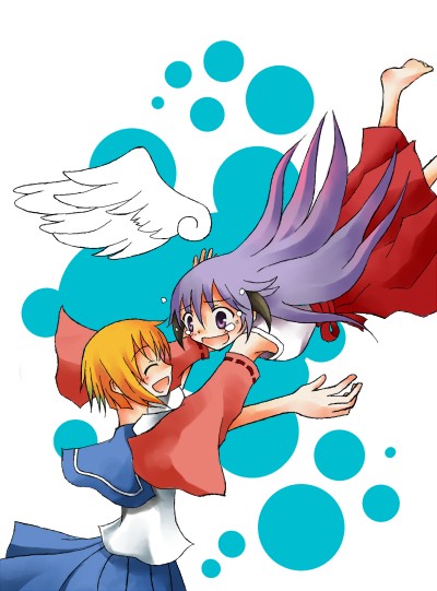 ryuuguu rena and hanyuu (higurashi no naku koro ni)