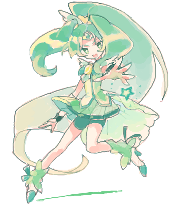 midorikawa nao and cure march (precure and 1 more) drawn by mode-pesu