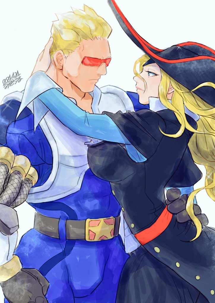 ruby heart and captain commando (marvel vs. capcom and 3 more) drawn by misodiru