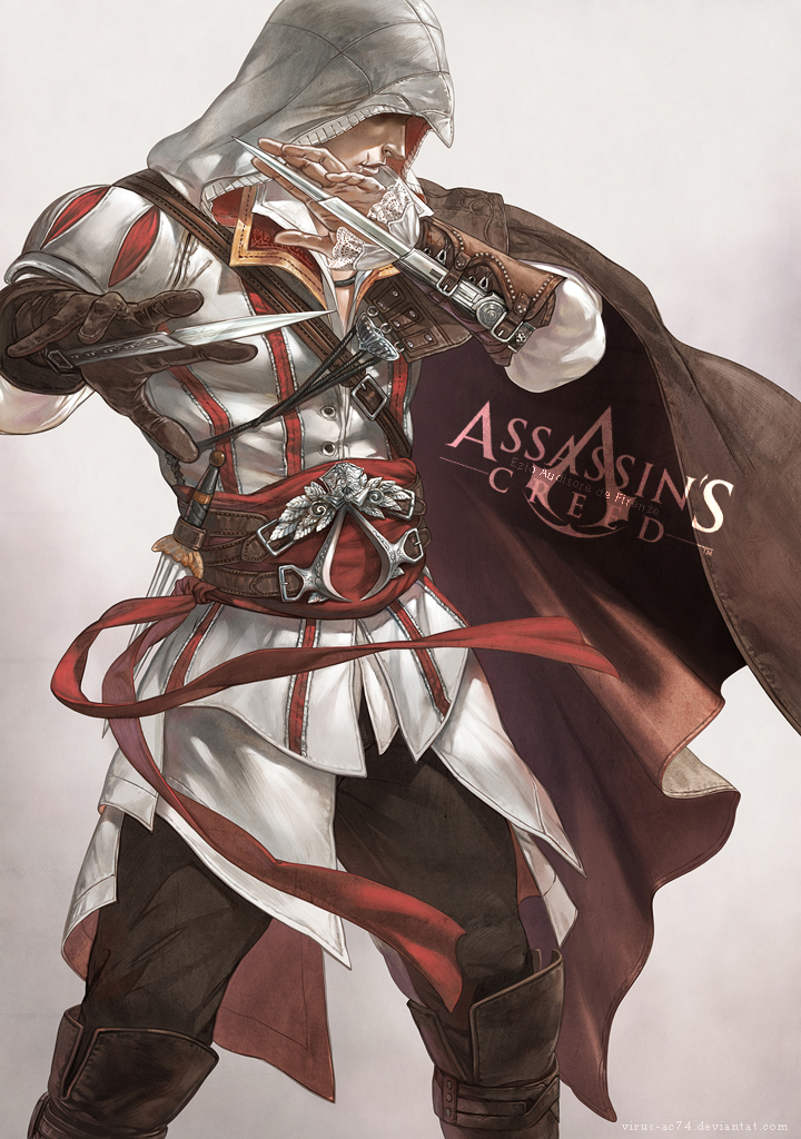 ezio auditore da firenze (assassin's creed and 1 more) drawn by virus-ac74