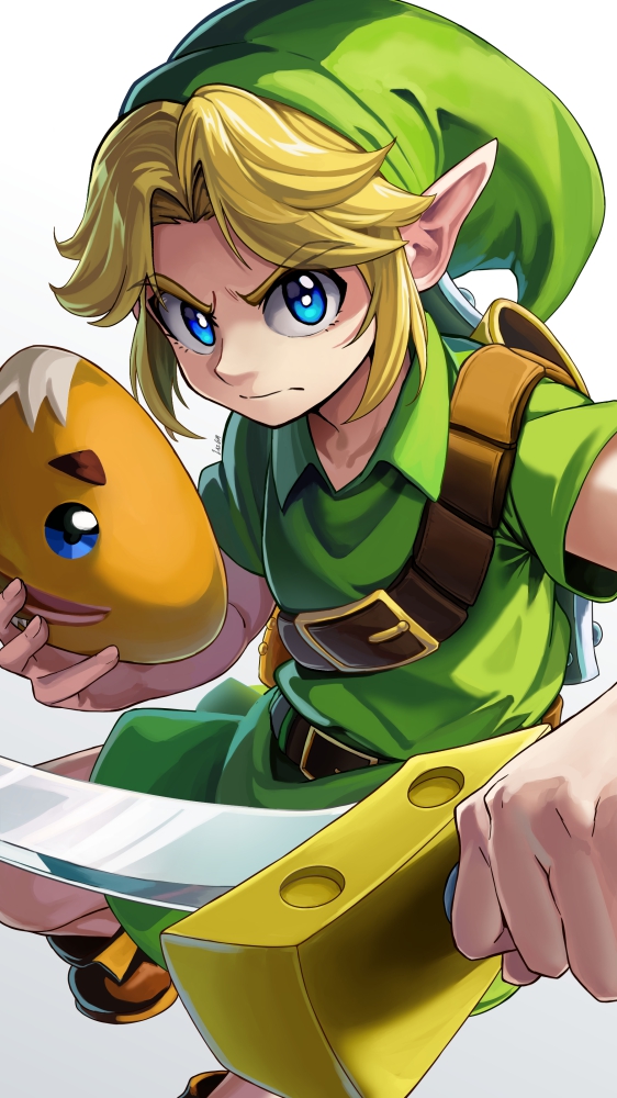 link and young link (the legend of zelda and 1 more) drawn by laz_gm