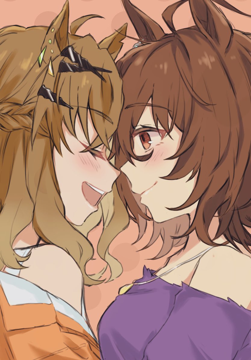 agnes tachyon and jungle pocket (umamusume) drawn by yu_poketachy54