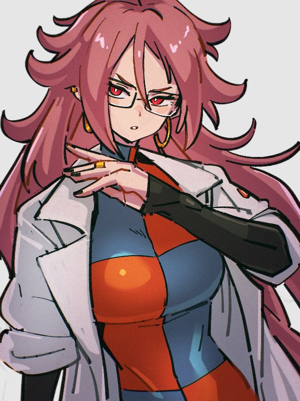 android 21 (dragon ball and 1 more) drawn by kemachiku