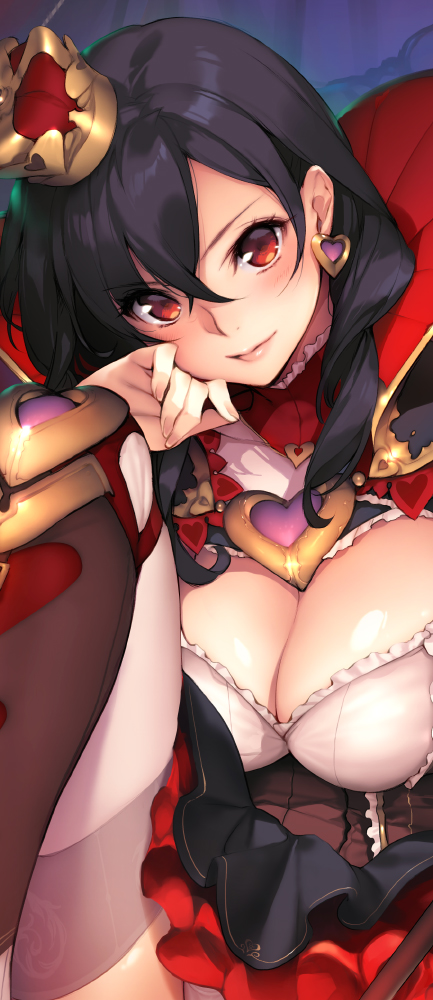 queen of hearts (alice's adventures in wonderland) drawn by sasaoka_gungu