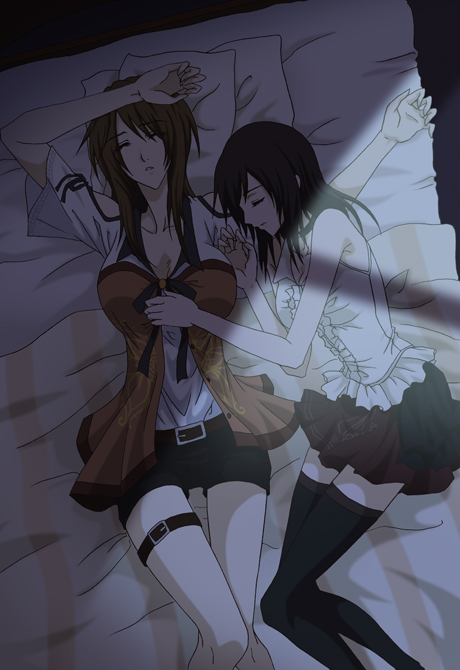 kozukata yuuri and hinasaki miu (fatal frame and 1 more) drawn by gke1avg