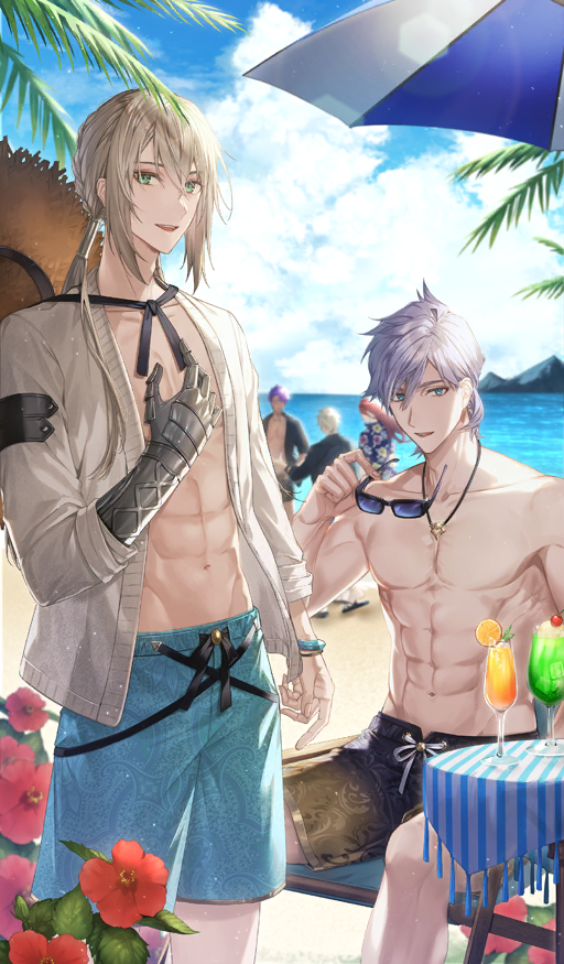 gawain, lancelot, bedivere, percival, and tristan (fate and 1 more) drawn by airm