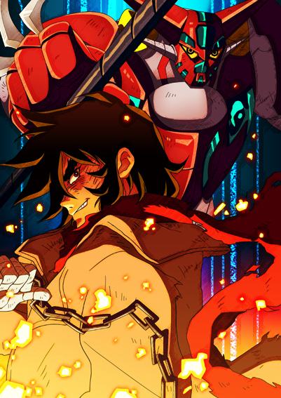 nagare ryoma and shin getter-1 (getter robo) drawn by pachi_(akira28)