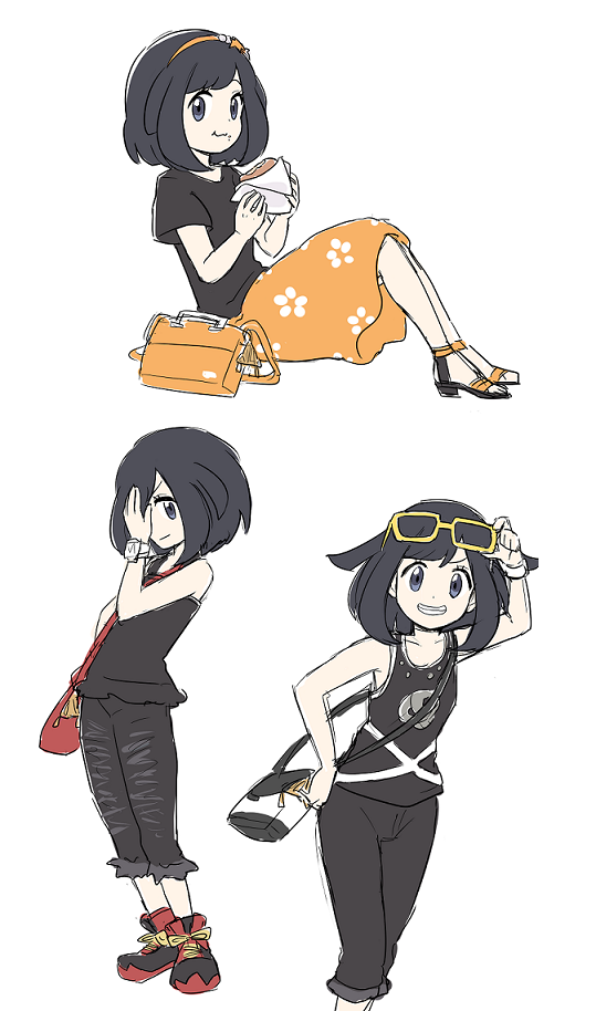 selene and gladion (pokemon and 1 more) drawn by ichi_(yyy1mmm6)