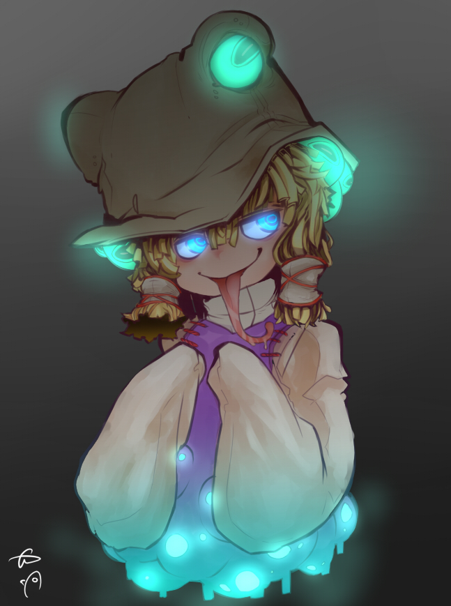 moriya suwako and pyonta (touhou) drawn by nyong_nyong