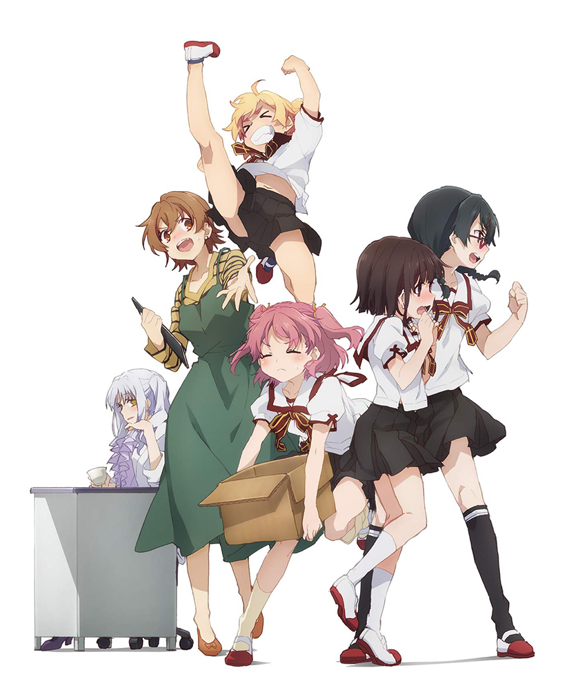 caren hortensia, fujimura taiga, katsura mimi, kurihara suzuka, moriyama nanaki, and 1 more (fate and 1 more)