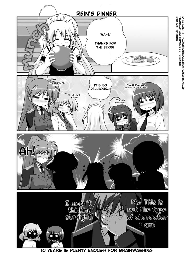 yagami hayate, vita, signum, reinforce zwei, and shamal (lyrical nanoha and 1 more) drawn by mikage_takashi