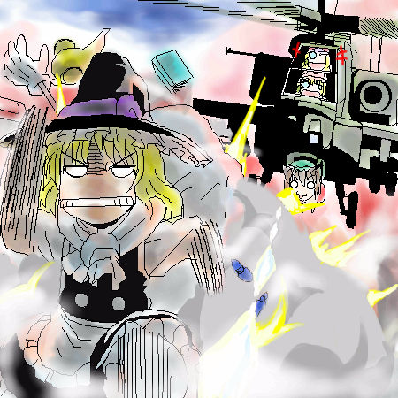 kirisame marisa, yakumo yukari, yakumo ran, and chen (touhou) drawn by satsuki_harunobu
