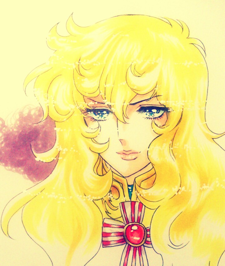 oscar francois de jarjayes (versailles no bara) drawn by nyannyancyuccyu