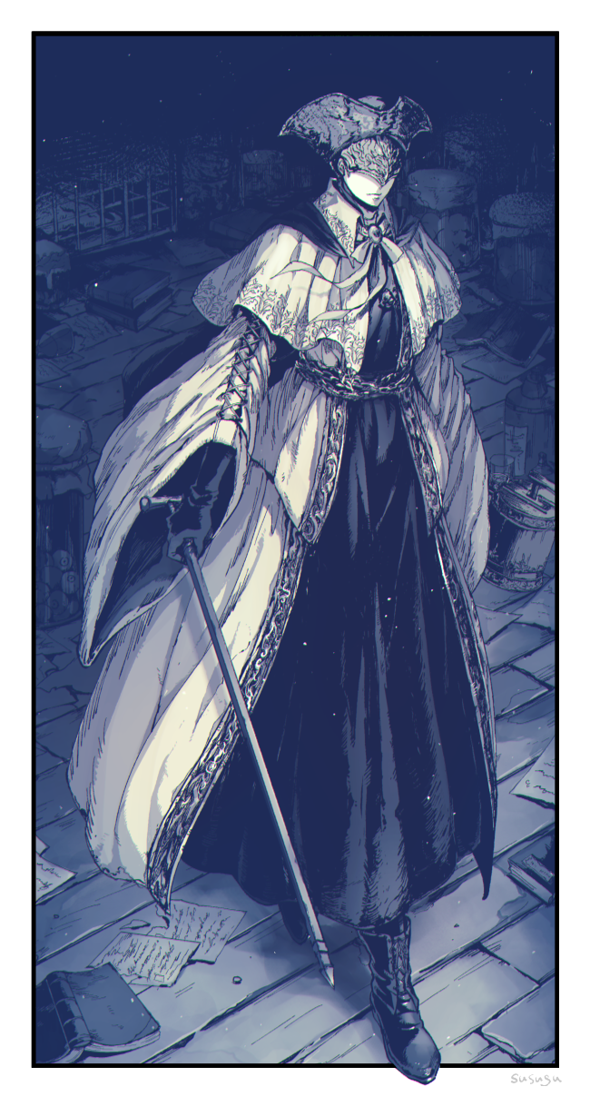 yurie the last scholar (bloodborne) drawn by asa02