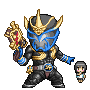 kamen rider ibuki and amami akira (kamen rider and 1 more) drawn by eou