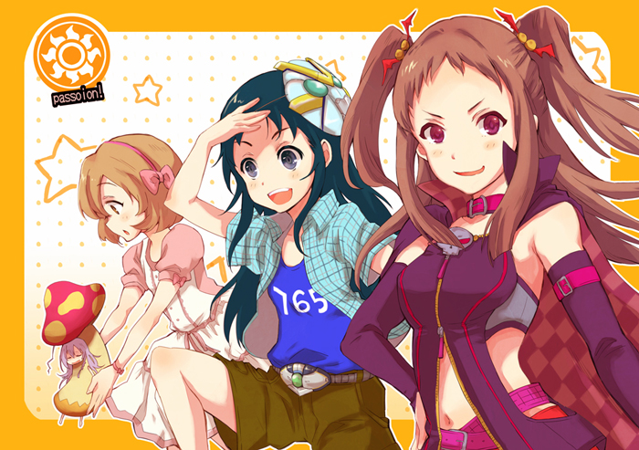 hoshi syoko, koga koharu, koseki reina, and nanjo hikaru (idolmaster and 1 more) drawn by usutsuchi_kine
