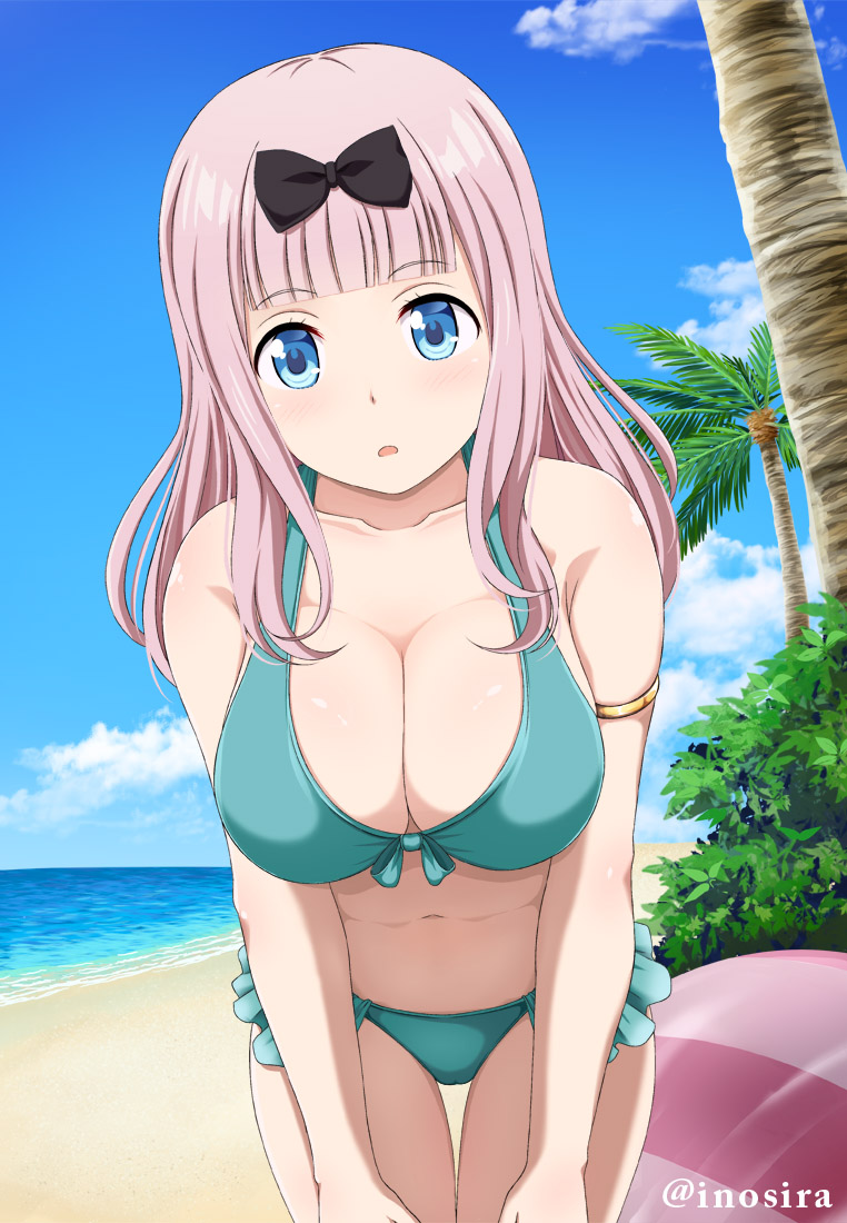 fujiwara chika (kaguya-sama wa kokurasetai ~tensai-tachi no renai zunousen~) drawn by inoshira