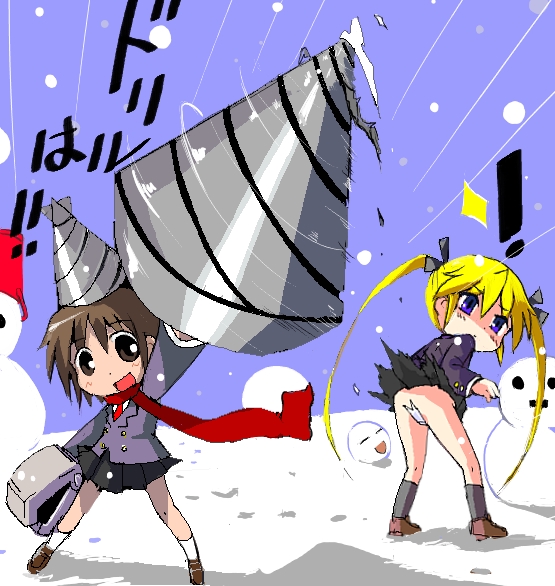 sonya and oribe yasuna (kill me baby) drawn by t2
