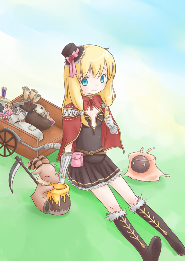 creator, vanilmirth, and baphomet jr (ragnarok online) drawn by yoru_nagatsuki
