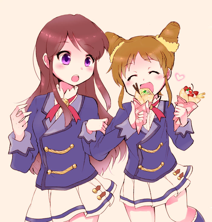 shibuki ran and arisugawa otome (aikatsu!) drawn by tarabagani