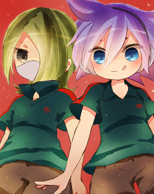 narukami ken'ya and sakiyama shuuji (inazuma eleven) drawn by yoshida_(nono_ko)