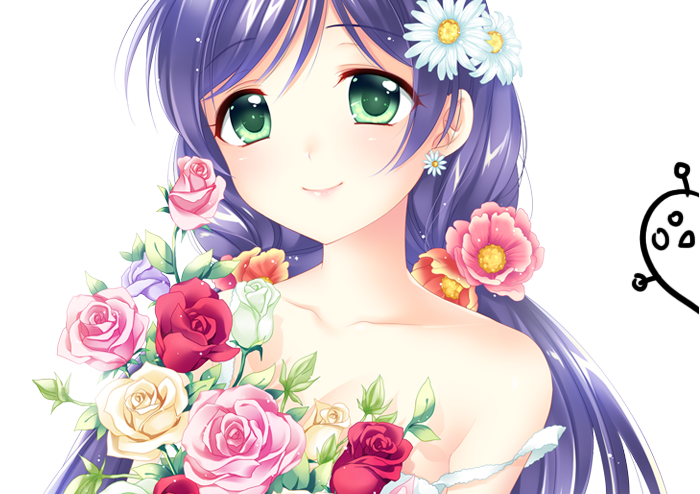 tojo nozomi (love live! and 1 more) drawn by p.kibi