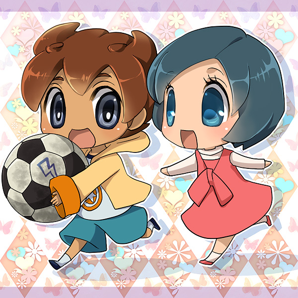 matsukaze tenma and sorano aoi (inazuma eleven and 1 more) drawn by tanba_anko