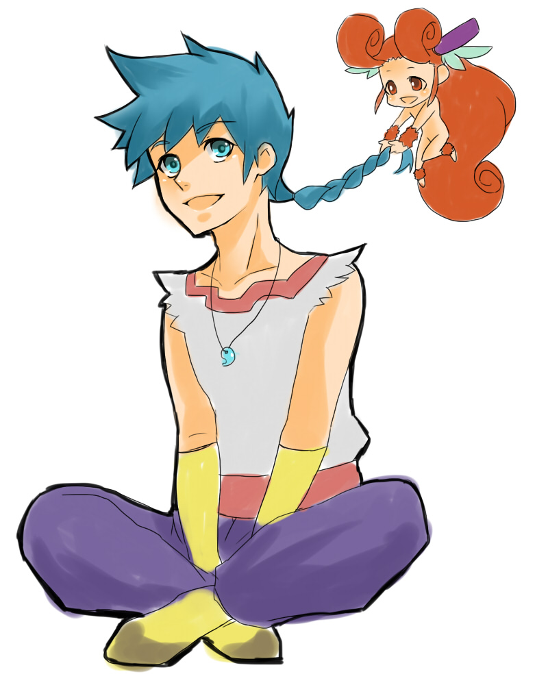ryu and fairy (breath of fire and 1 more) drawn by tete_yushin