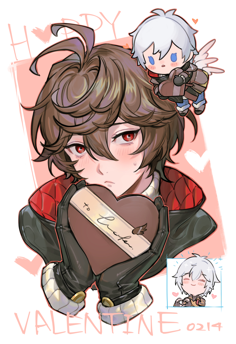 sandalphon and lucifer (granblue fantasy) drawn by tekki_(tki)