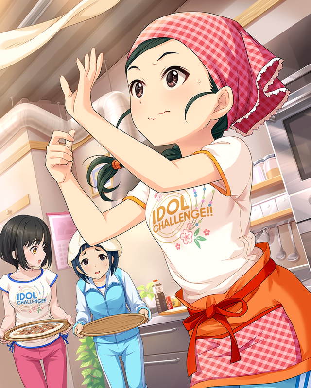 takafuji kako, okazaki yasuha, and shuto aoi (idolmaster and 1 more)