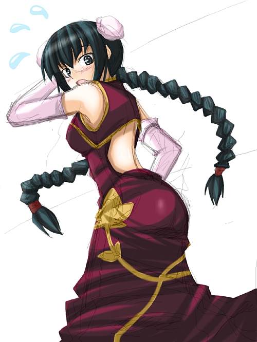 wang liu mei (gundam and 1 more) drawn by ribi