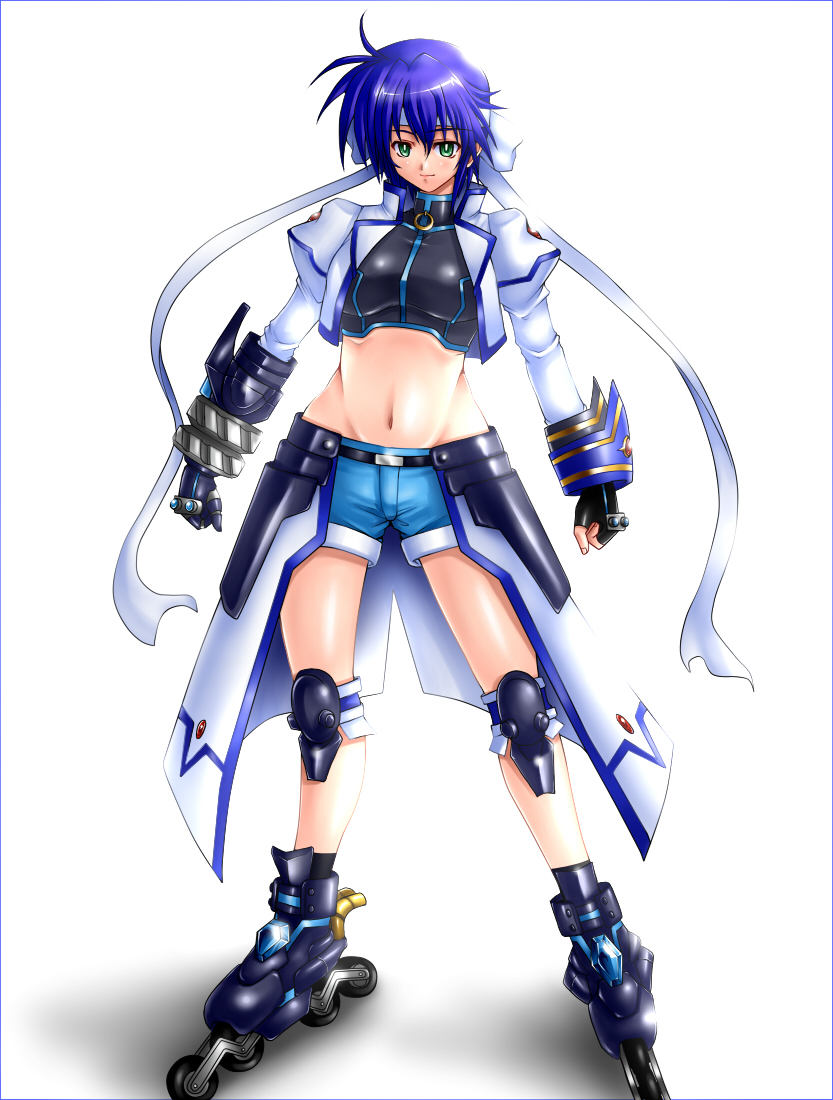 subaru nakajima, revolver knuckle, and mach caliber (lyrical nanoha and 1 more) drawn by gao_(naodayo)