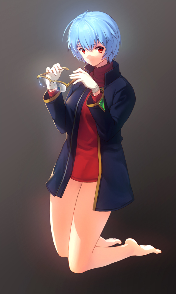 ayanami rei and ikari gendou (neon genesis evangelion) drawn by matsuki_ringo