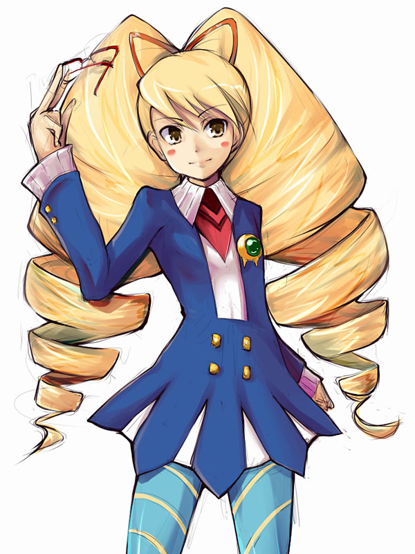 luna platz (mega man and 1 more) drawn by waku