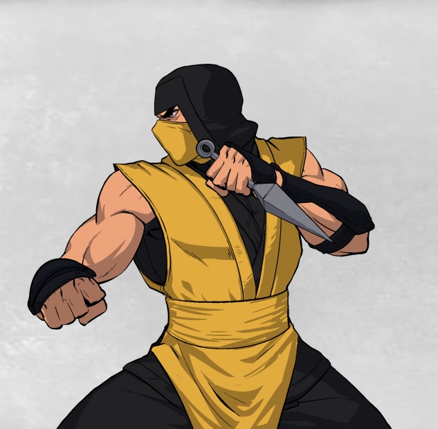 scorpion and hanzo hasashi (mortal kombat and 1 more)