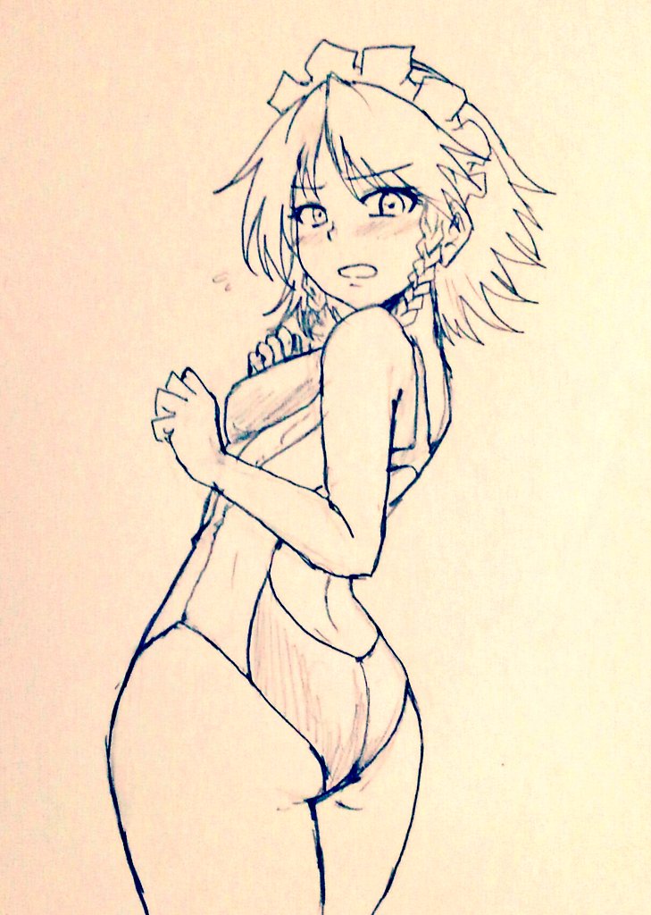izayoi sakuya (touhou) drawn by d-m_(dii_emu)
