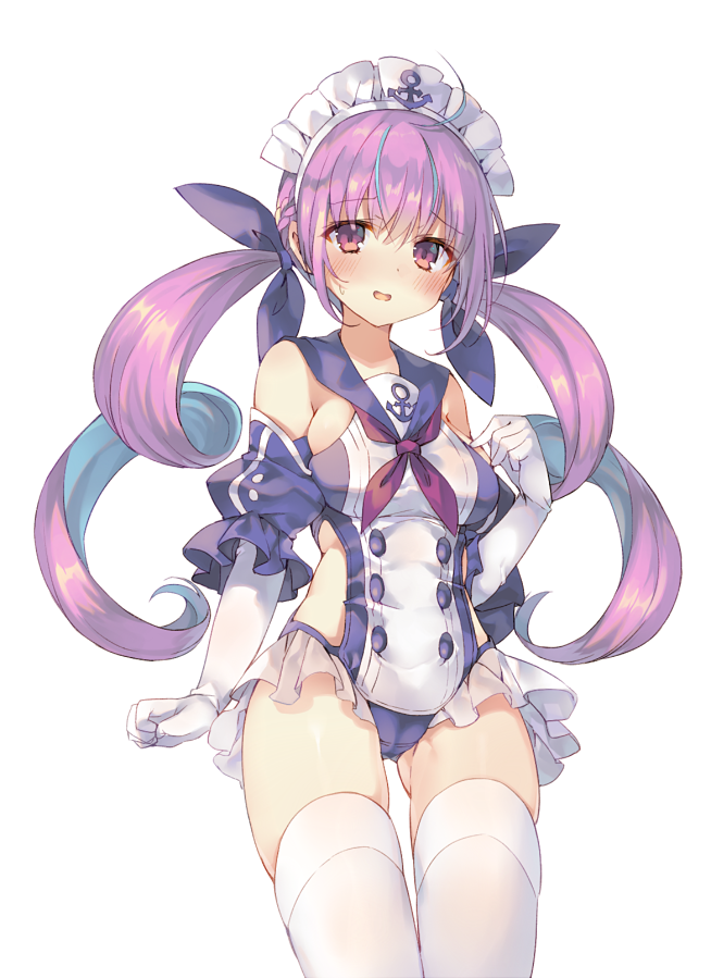 minato aqua (hololive and 1 more) drawn by rento_(rukeai)