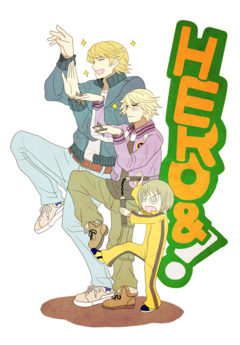 ivan karelin, huang pao-lin, and keith goodman (tiger & bunny and 1 more) drawn by beniko88