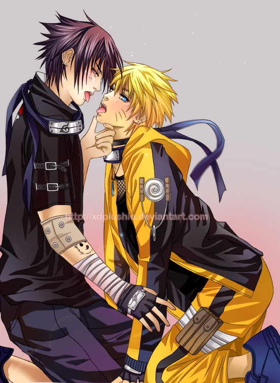 uzumaki naruto and uchiha sasuke (naruto) drawn by miho_studios